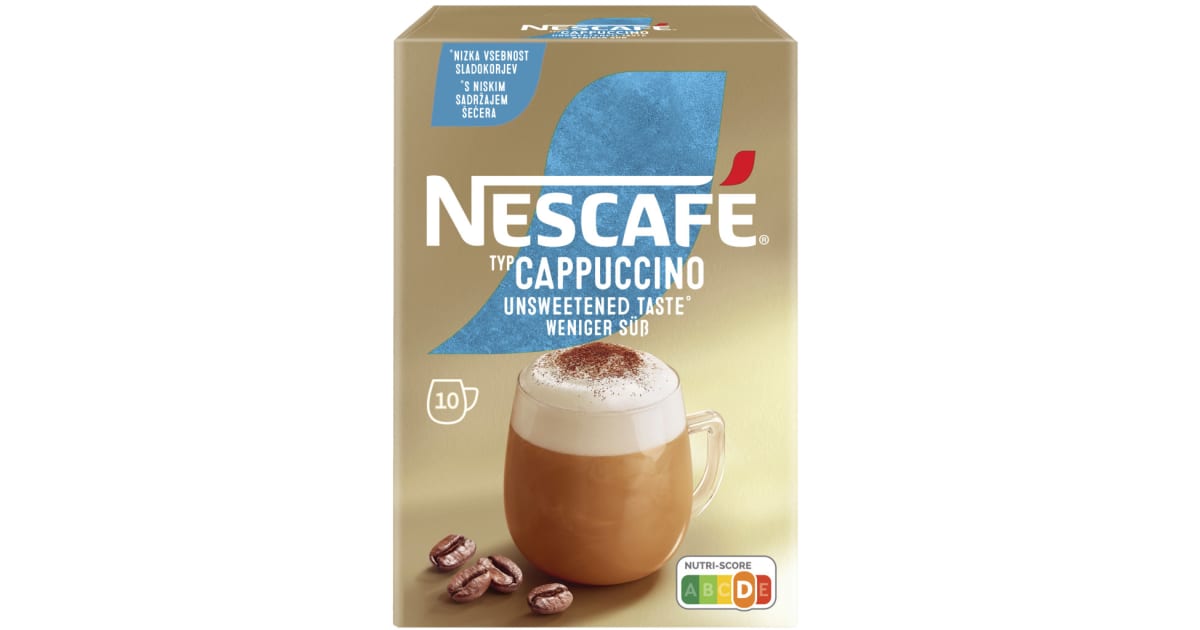 NESCAFE Gold Cappuccino Löskaffee ungesüßt Sticks 10 x 12,5 gr