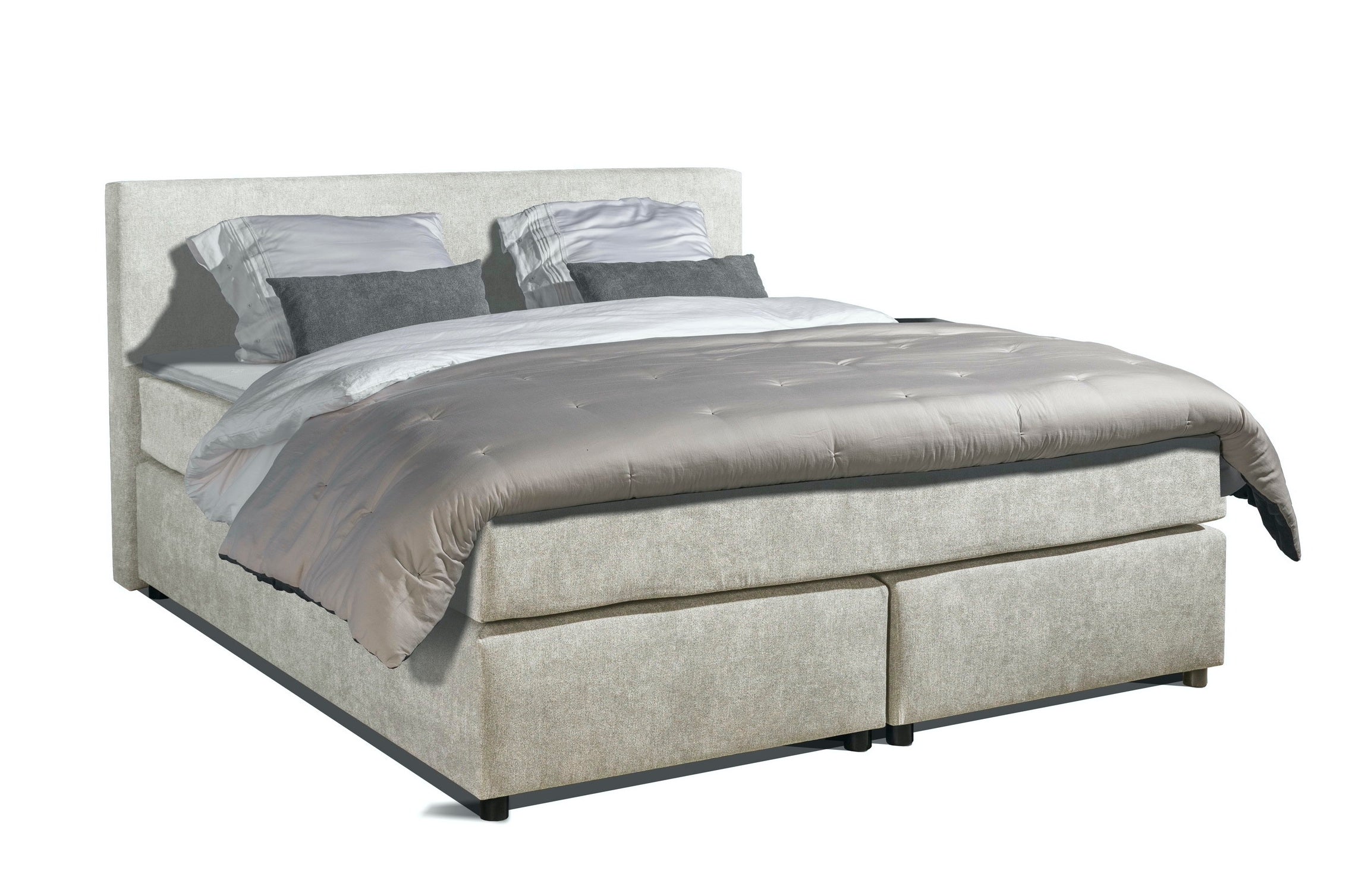 MÃ¶rgenn Boxspring Marseille - Pocketvering - Beige - 180x200
