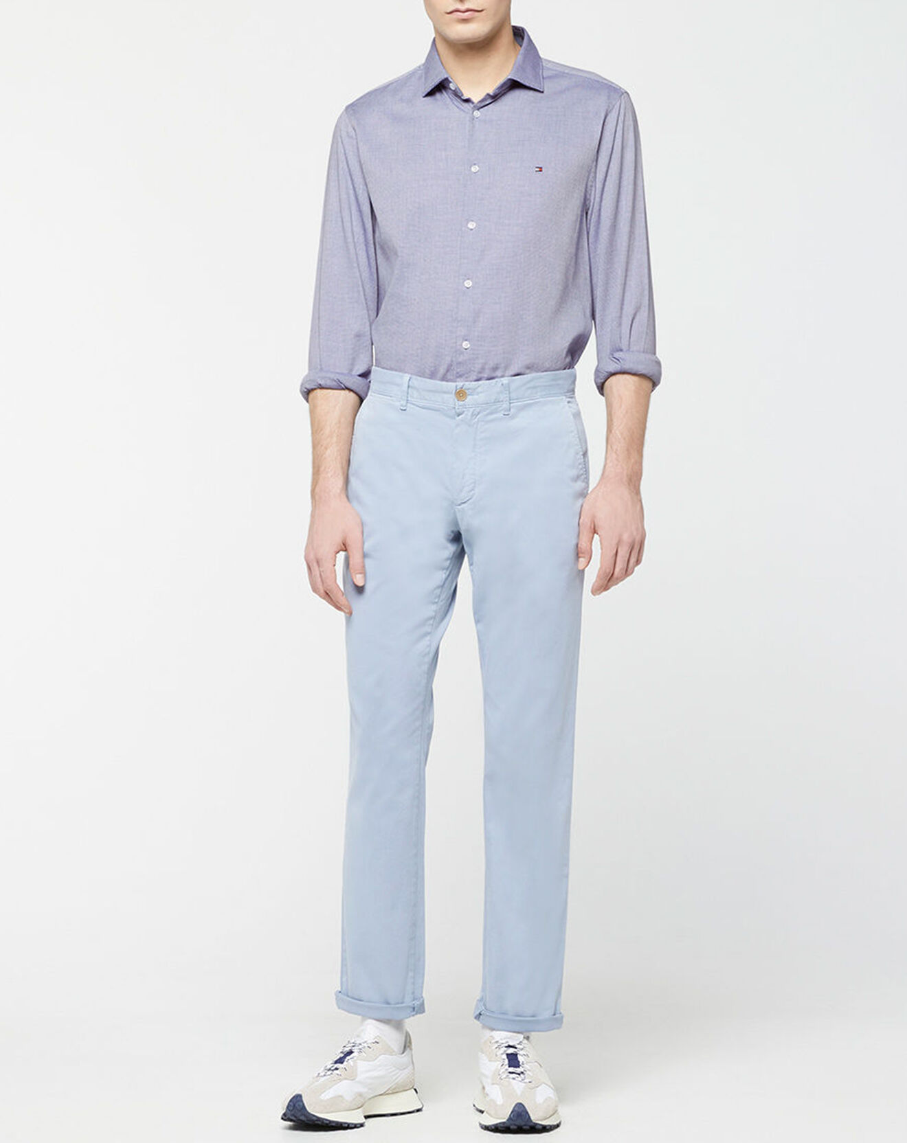 Tommy Hilfiger Chemise slim Dobby Flex bleue