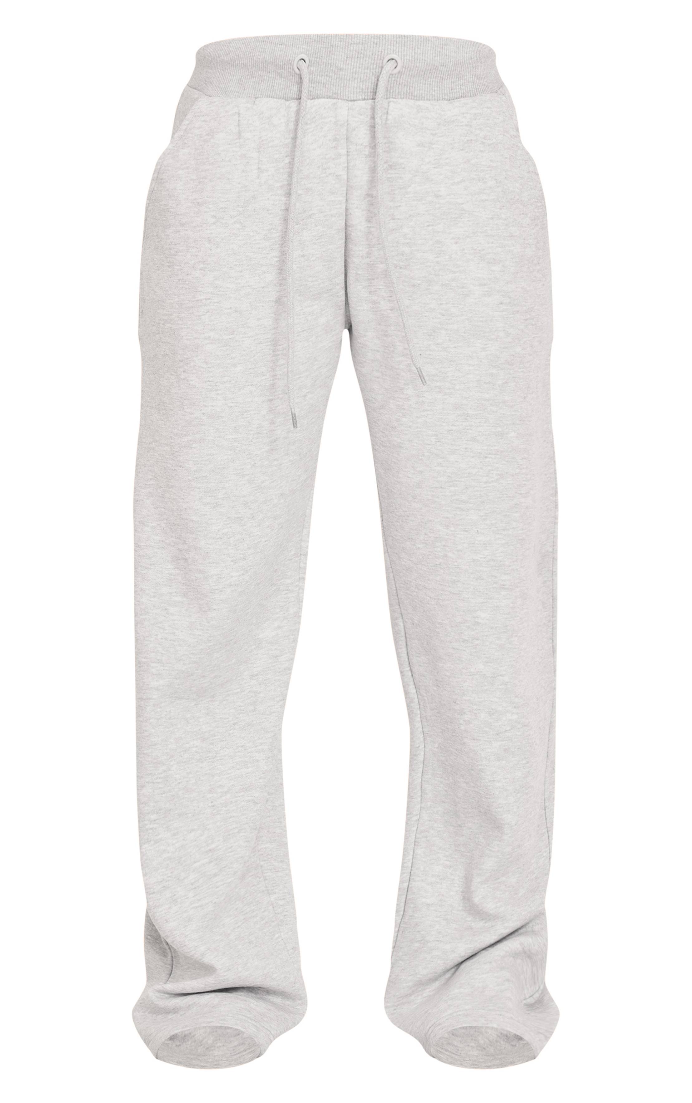 Gris Chiné Jogging Large À Cordon De Serrage