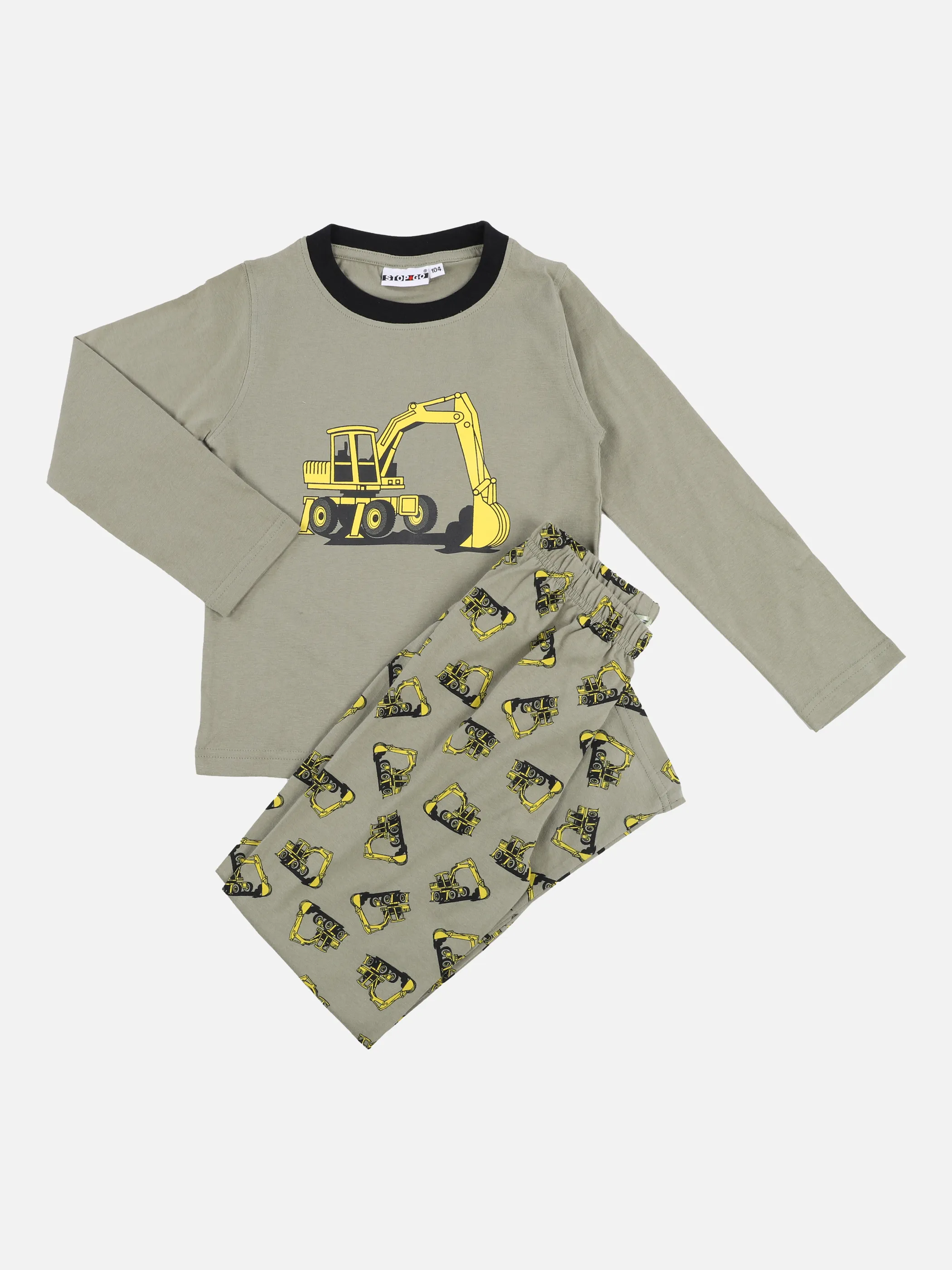 Jungen Pyjama mit Bagger