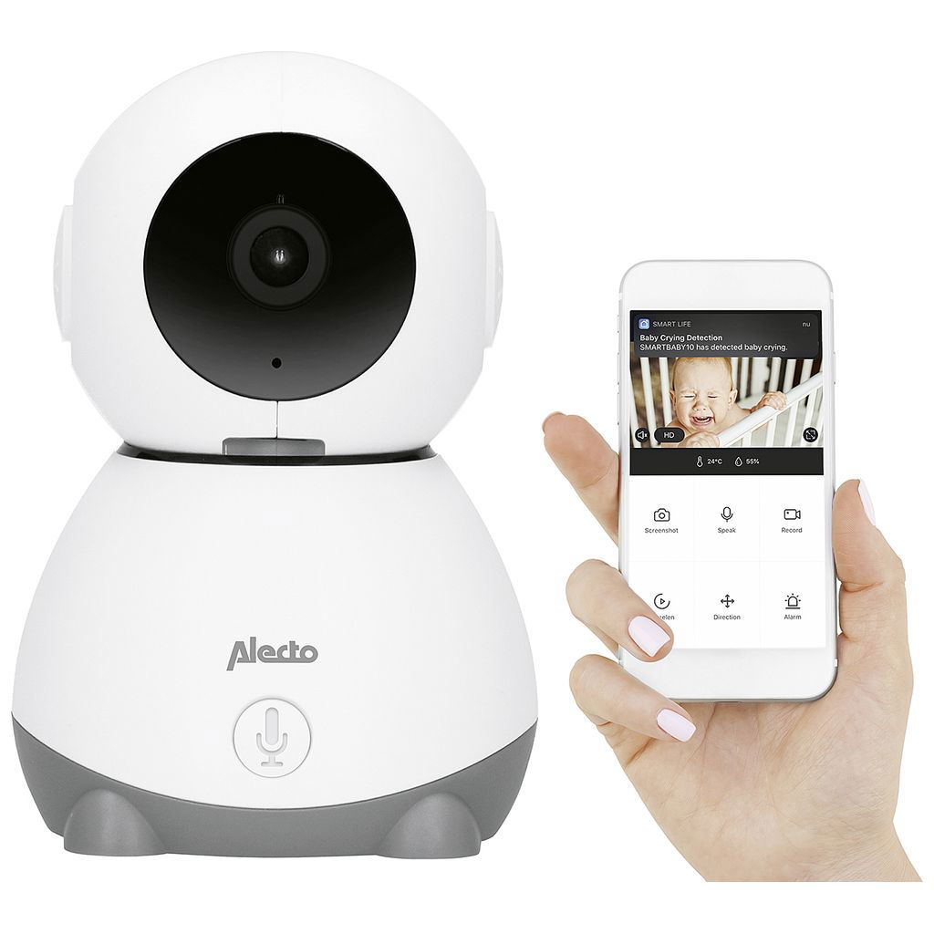Alecto BabyAlecto Baby   WLAN Babyphone mit Kamera Smartbaby 10 weiss/grau