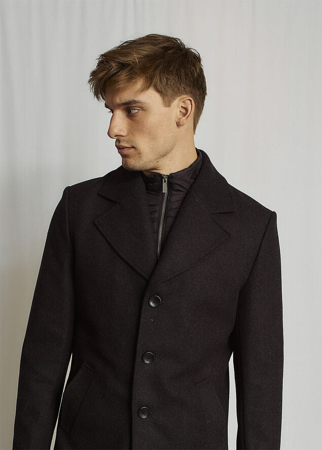 Bruun & Stengade BS Portmore Slim Fit Coat Charcoal