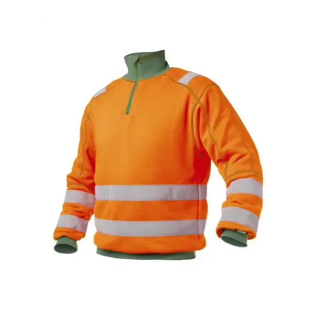 DASSY ® DENVER (300376) SWEATSHIRT MED HØJ SYNLIGHED orange og grøn