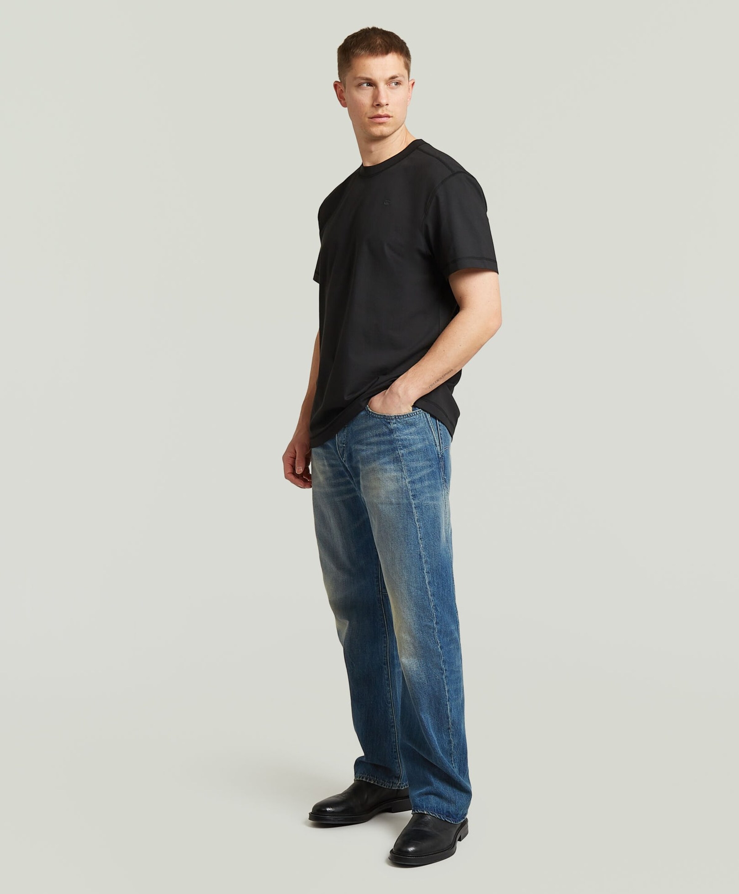 G-Star Raw Heren T-shirt zwart