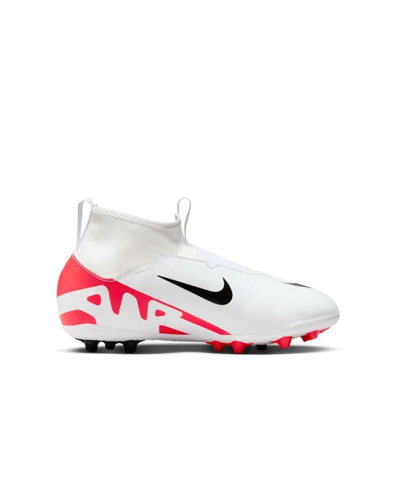 Chaussures de football Nike Mercurial Superfly 9 Academy AG Rouge & Blanc pour enfant