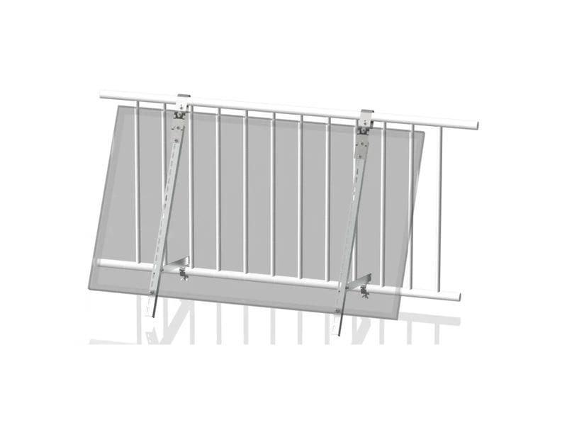 autosolar Solaranlage Balkonkraftwerk 600W, W-Halter Plug & Play Balkonkraftwerk mit zwei Solarpanels und MI600v2 Wechselrichter
