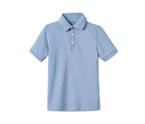 Poloshirt mit aufgesticktem Skateboard