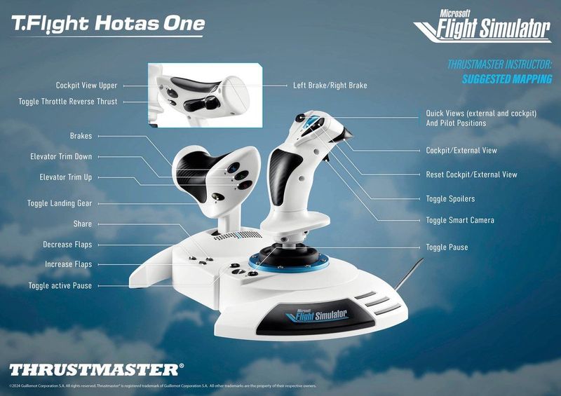 Thrustmaster - T.Flight Hotas One - Gamecontroller - Zwart - Geschikt voor PC en Xbox Series X|S