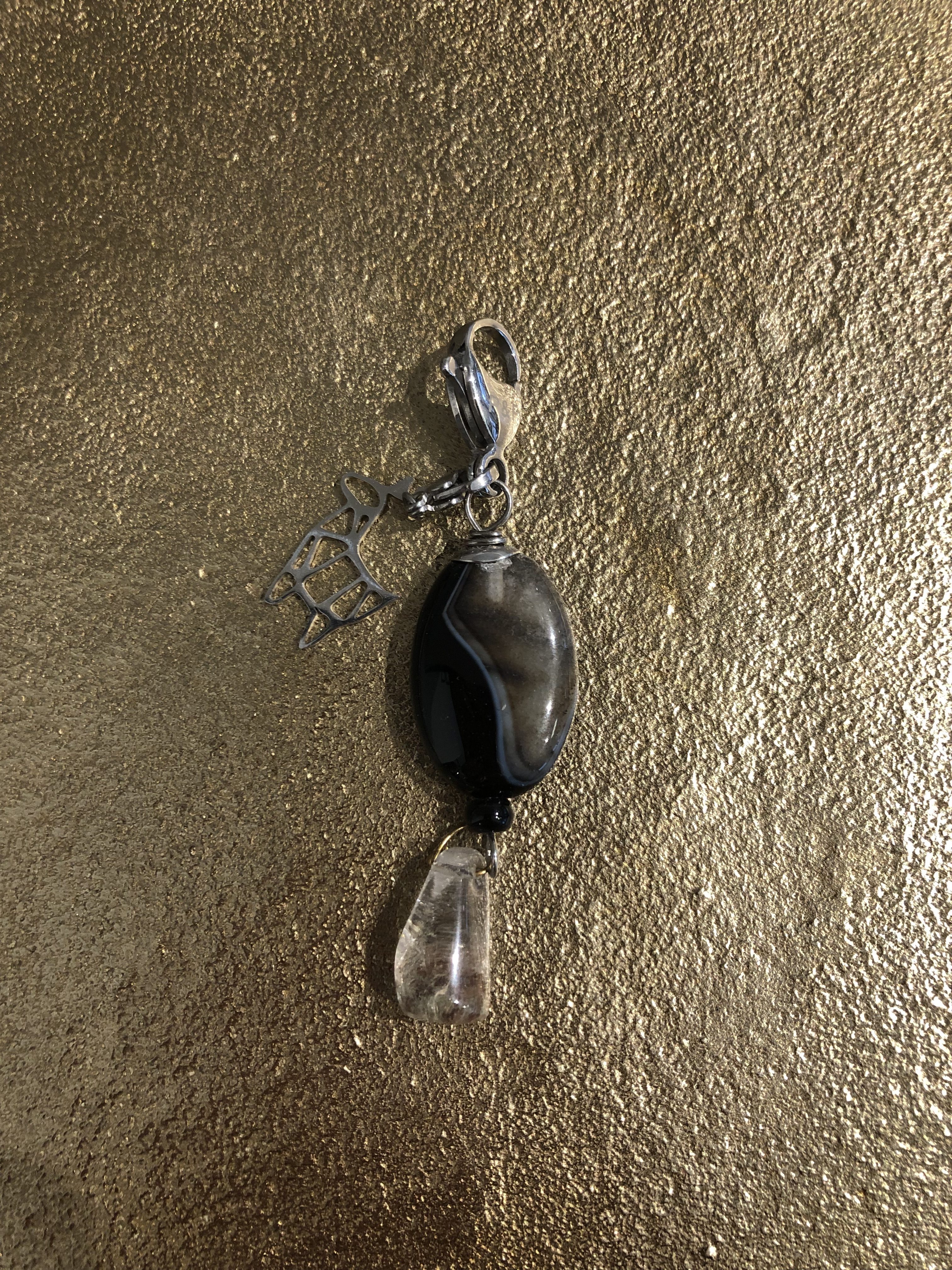 Pimps & Pearls-Bedel- Grijs/Zwart