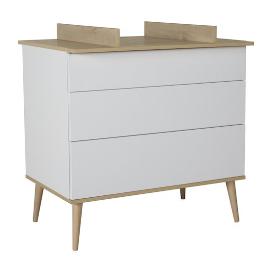 Flow commode 3 tiroirs   White & Oak        de               Quax