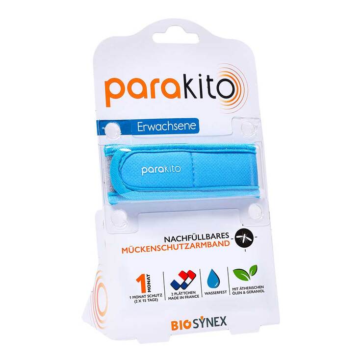 Para Kito Mückenschutz Armband Erwachsene hellblau, 1 St