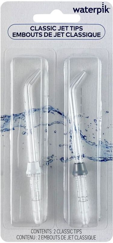 Waterpik JT-100 - Jet Tips - Opzetstuk Voor Waterflossers - 2 Stuks - Zilver