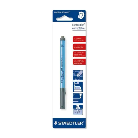 STAEDTLER® Lumocolor correctable Folienstift F, schwarz