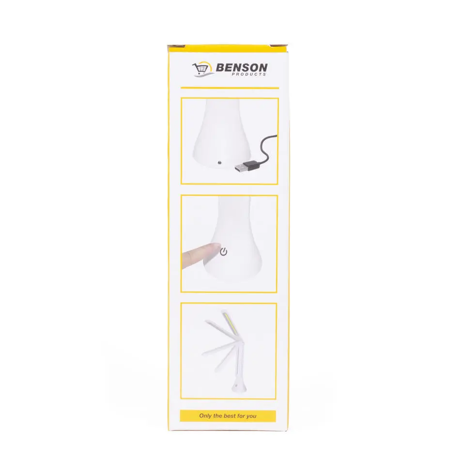 Benson Bureaulamp - LED - verstelbaar - incl. USB - 7,5 x 25 cm