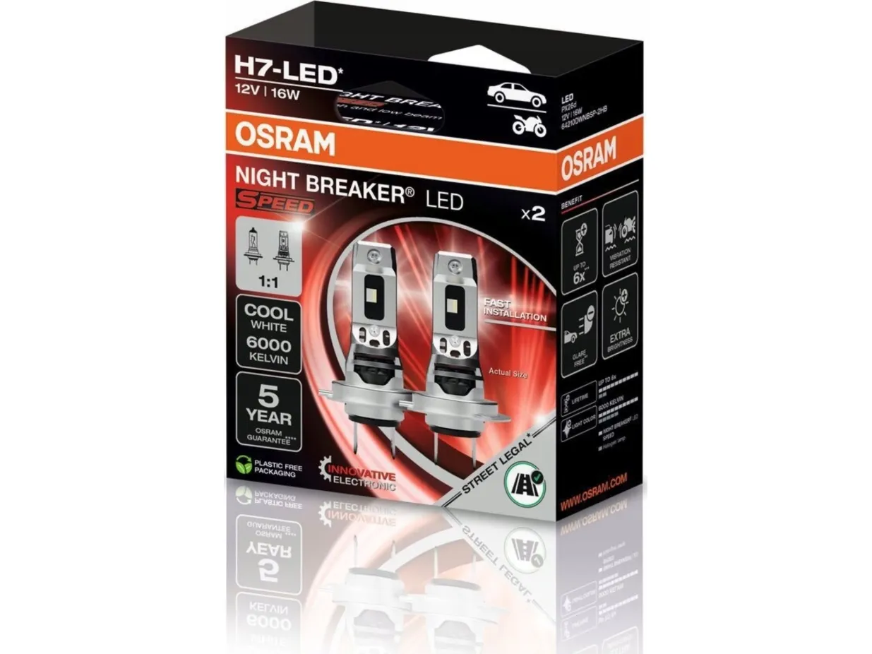 Osram Night Breaker LED Speed H7 Pro - Sæt.