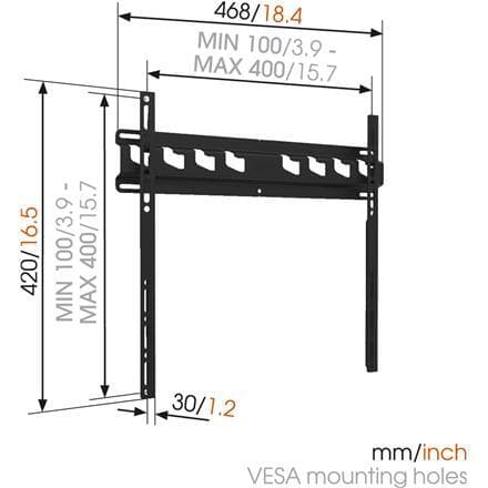 Vogels Vægbeslag, MA3000-A, Fast, 32-55