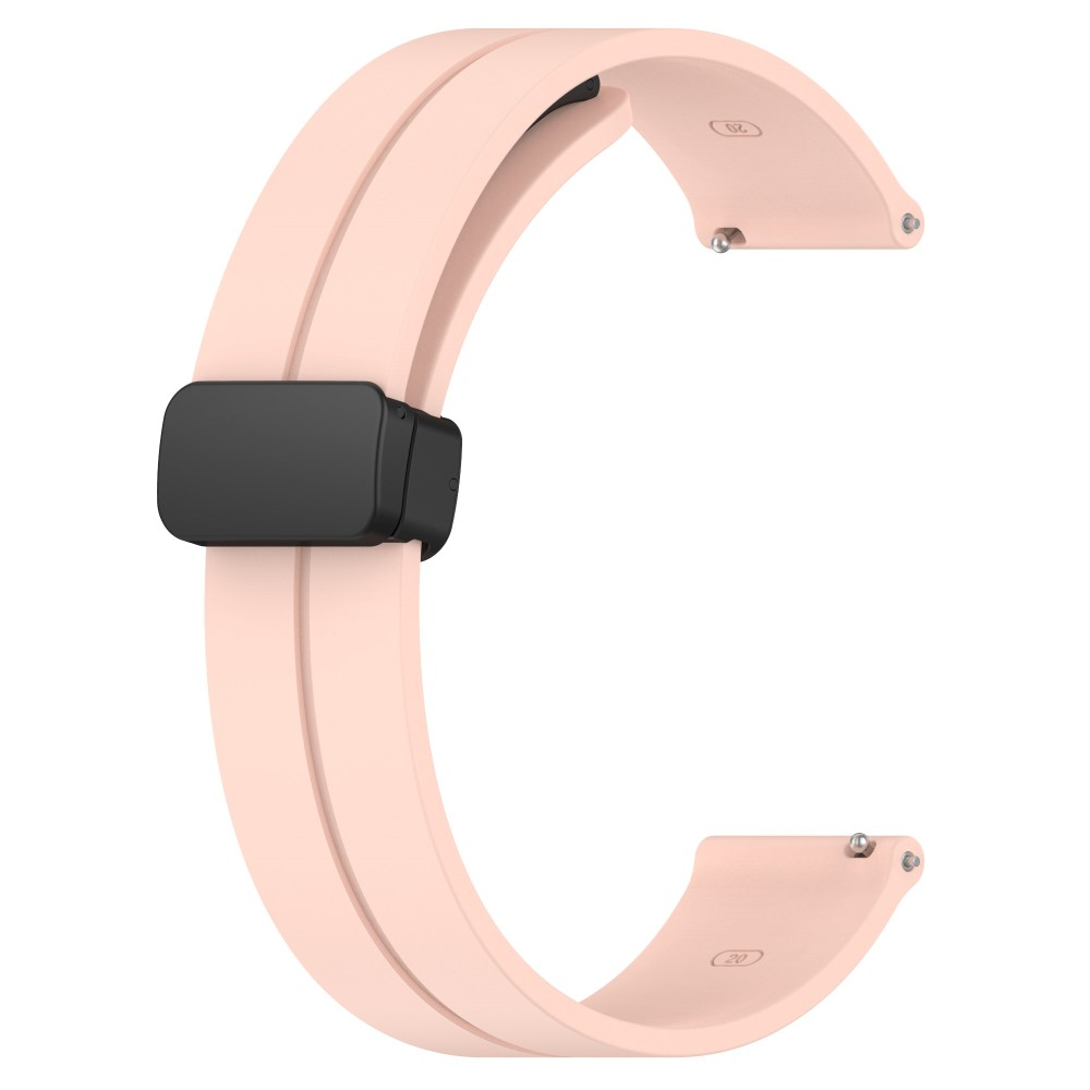 Samsung Galaxy Watch 4 (44mm) Magnet Silikon Armband Split Design (Gelenkumfang: 180 - 220mm) - Rosa