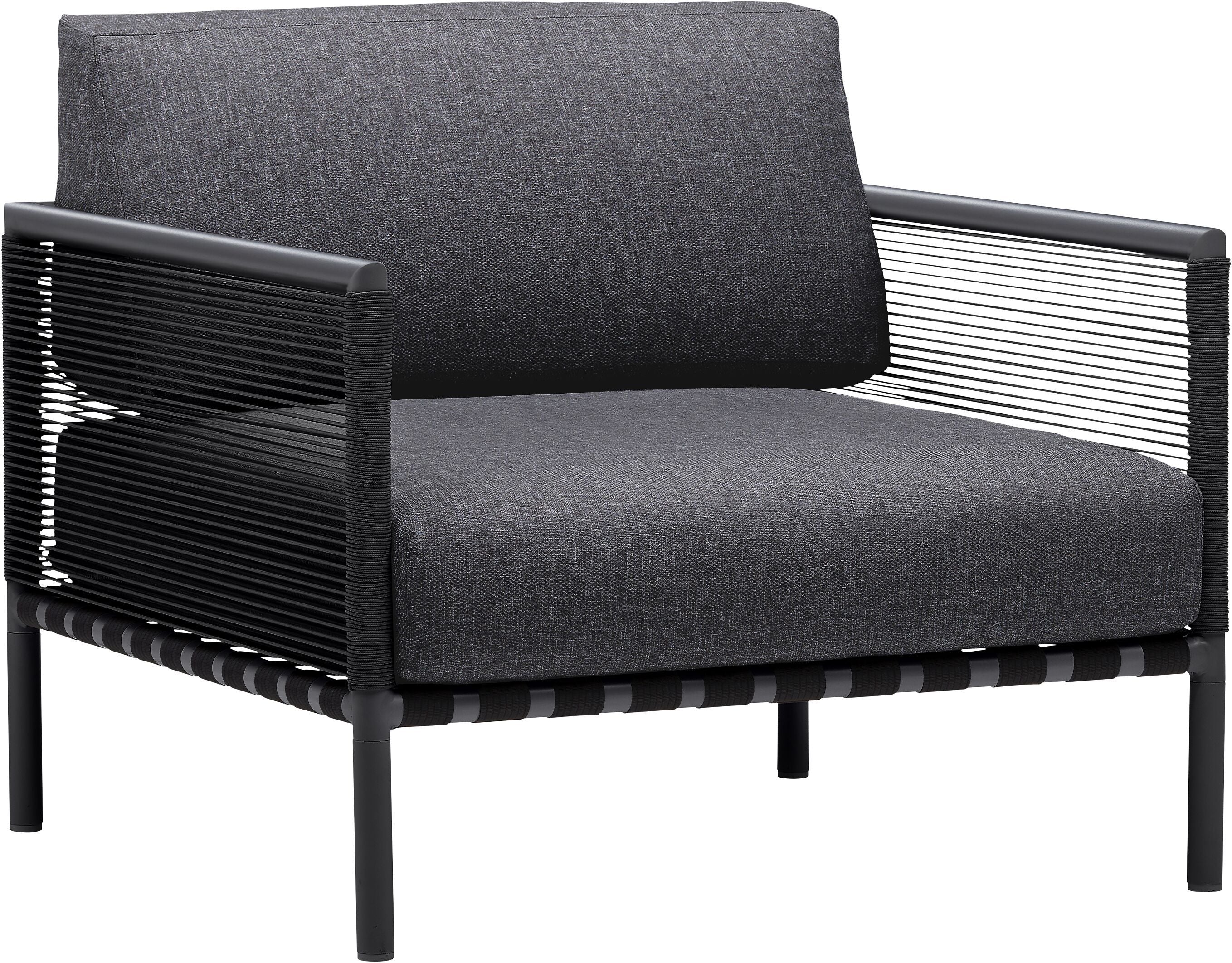 HORIZON Loungesessel - Anthrazit / B: 87.0 cm x T: 87.0 cm x H: 61.0 cm