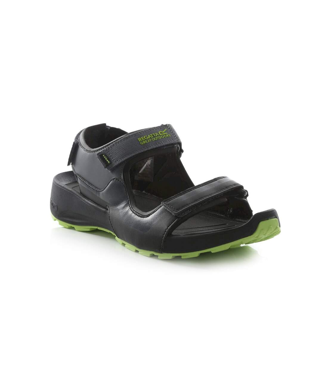 Regatta - Sandales SAMARIS - Homme (Noir / Vert clair) - UTRG7759