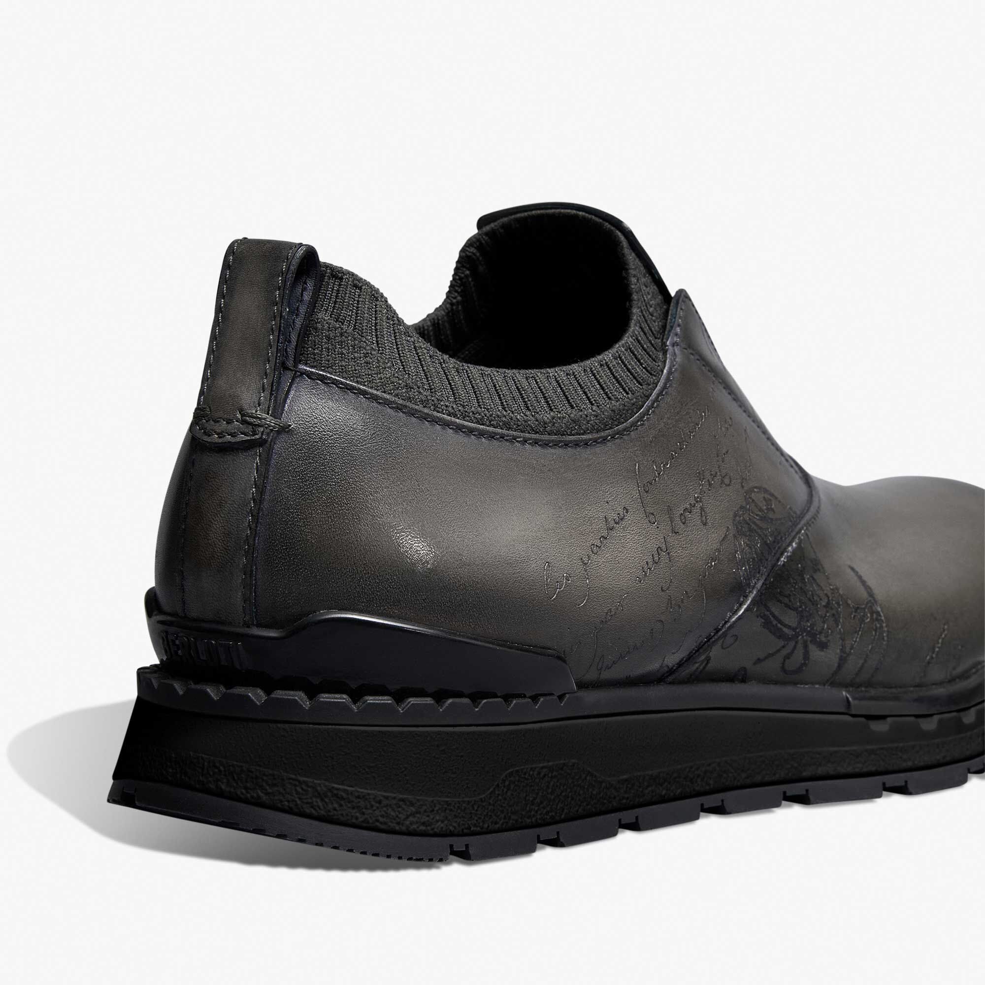 Slip On Sneaker Fast Track En Cuir Et Maille