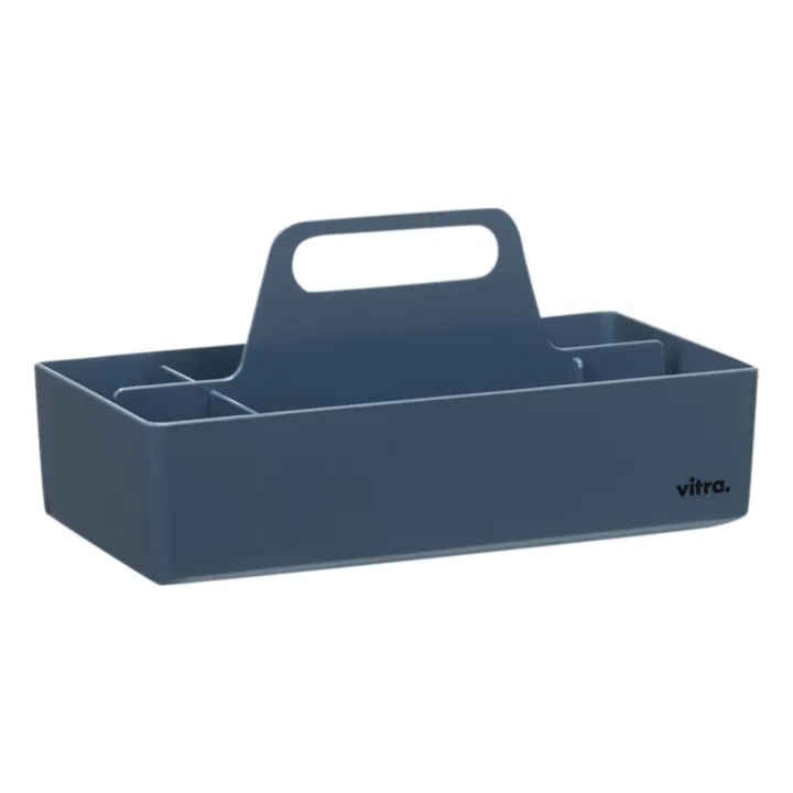 Vitra Rangement Toolbox en plastique recyclé - Arik Levy | Bleu de mer