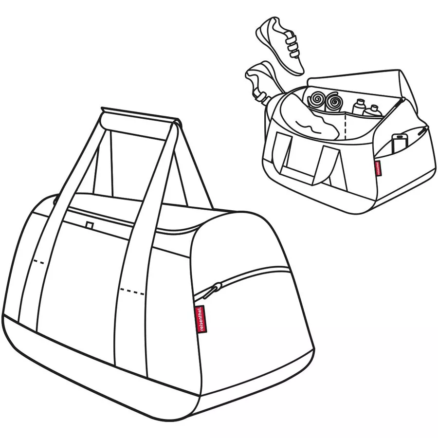 reisenthel travelling activitybag M - Reisetasche 54 cm twist silver