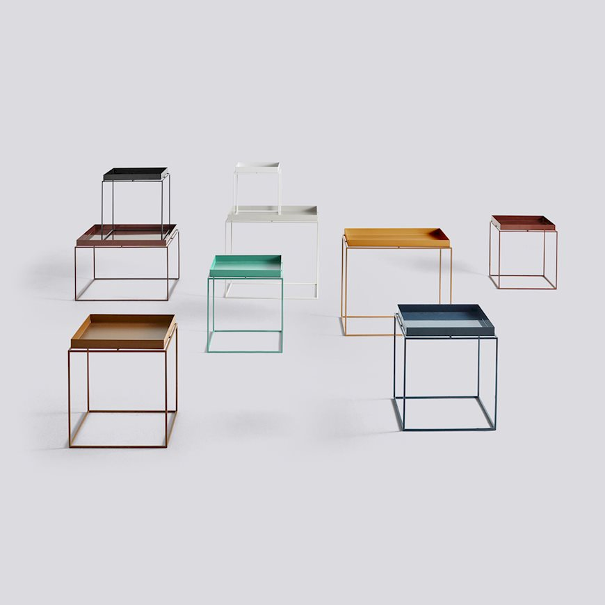 Salontafel Tray 40x40 zwart