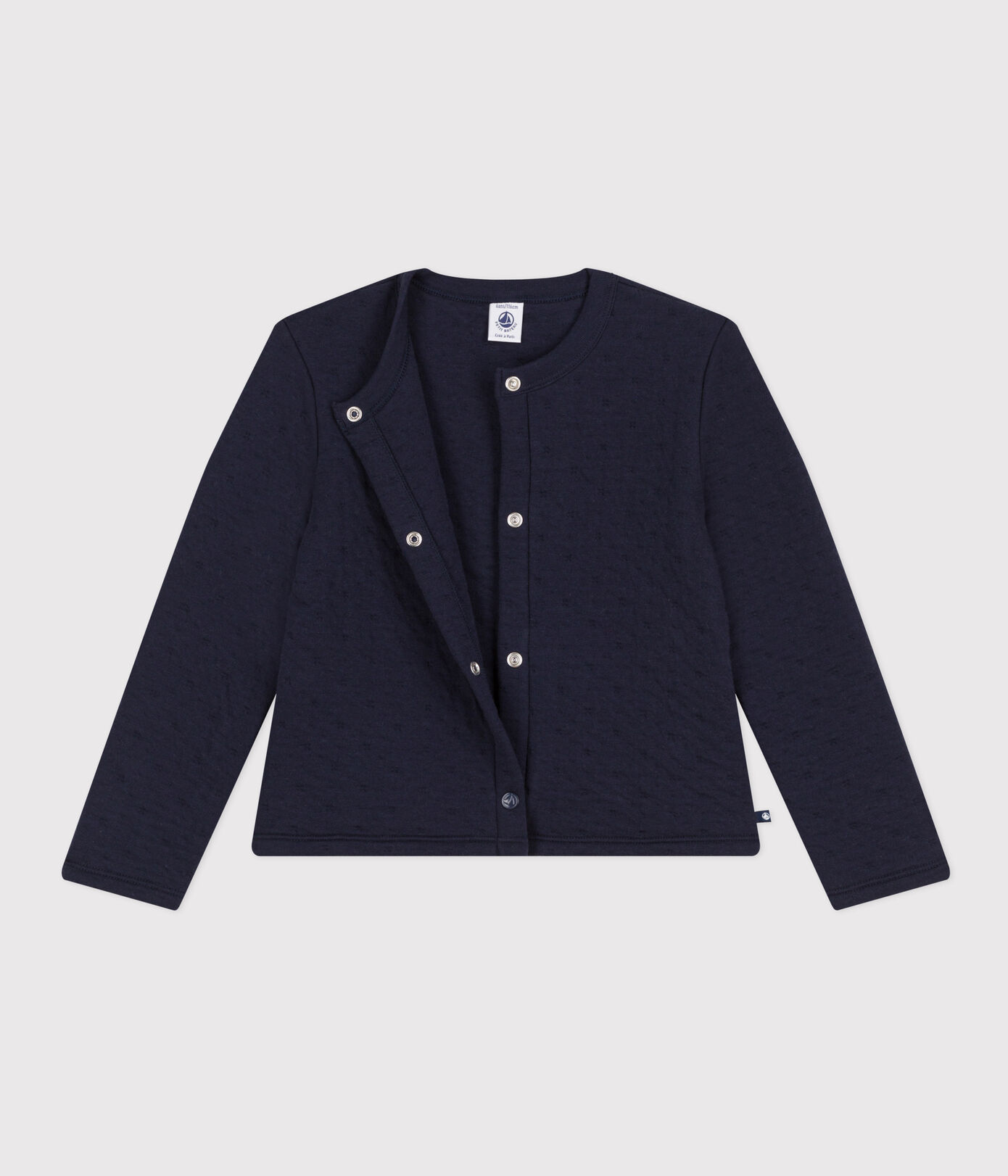Cardigan en tubique matelassé enfant fille