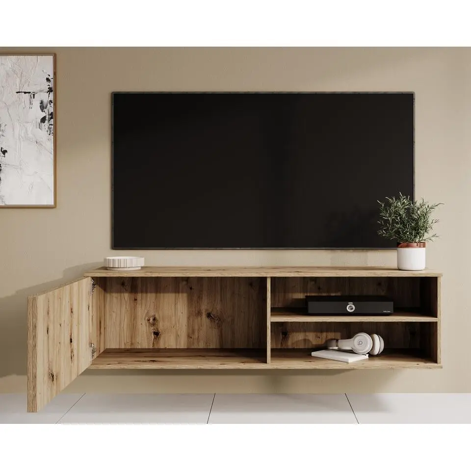 Meubella - TV-Meubel Evy - Eiken - 150 cm