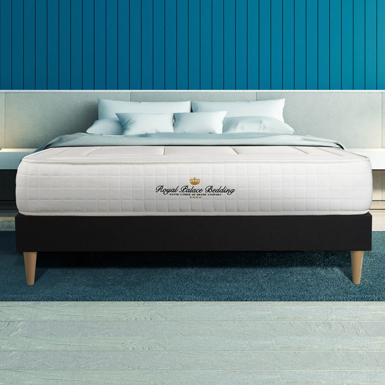 Royal Palace Bedding Matelas à mémoire de forme Balmoral blanc - 160x200 cm
