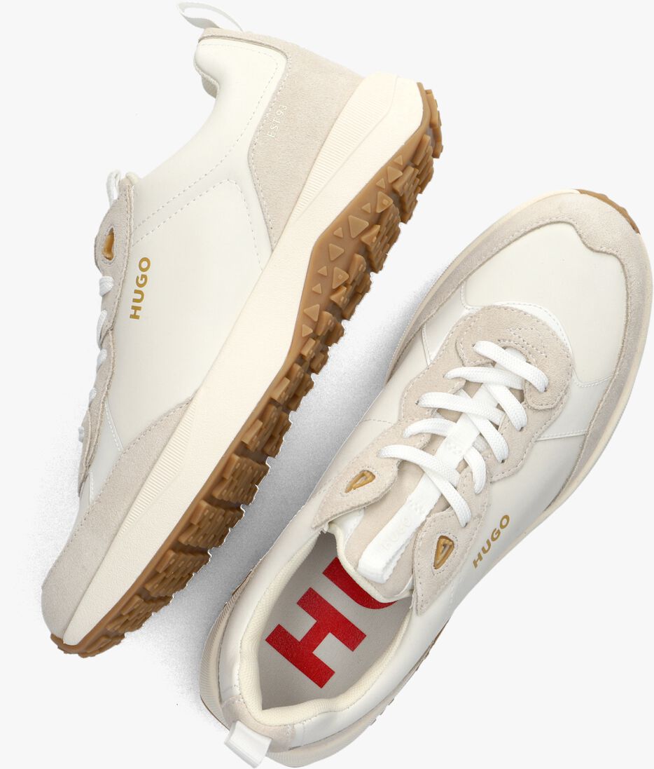 HUGO beige hugo lage sneakers kane run
