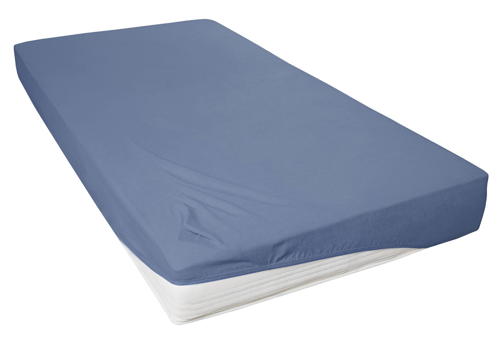 Vario Spannbetttuch Teddy-Flausch 70 x 140 cm blau