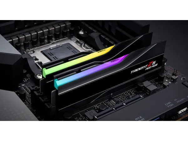 G.Skill Trident Z5 Neo RGB - DDR5 - sæt - 32 GB: 2 x 16 GB - DIMM 288-PIN - 6000 MT/s / PC5-48000 - CL30 - 1.35 V - ikke bufferet - ikke-ECC - mat sort