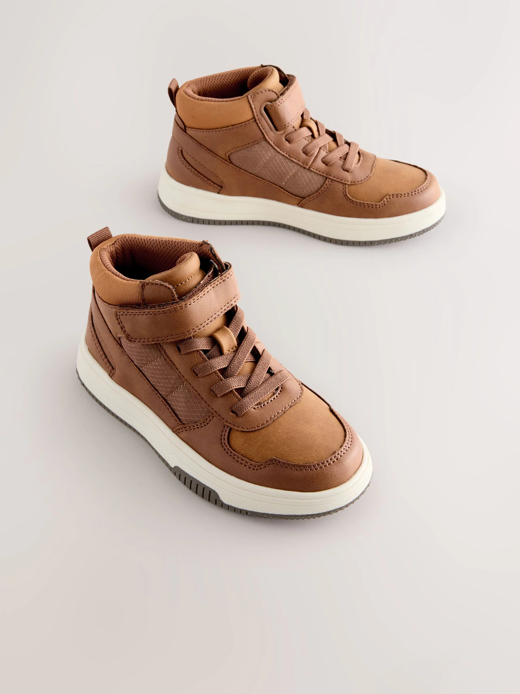 Lichtbruin - Hoge sneakers