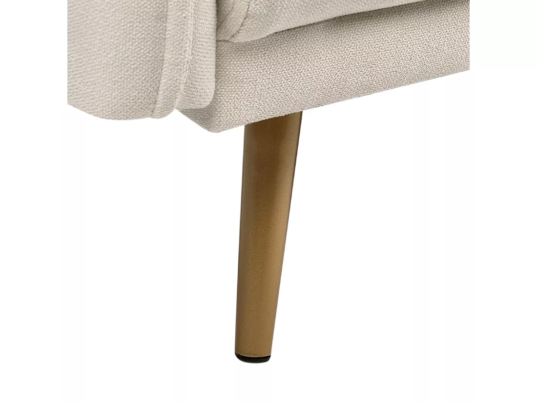 Canapé 3 places en tissu beige MAURA