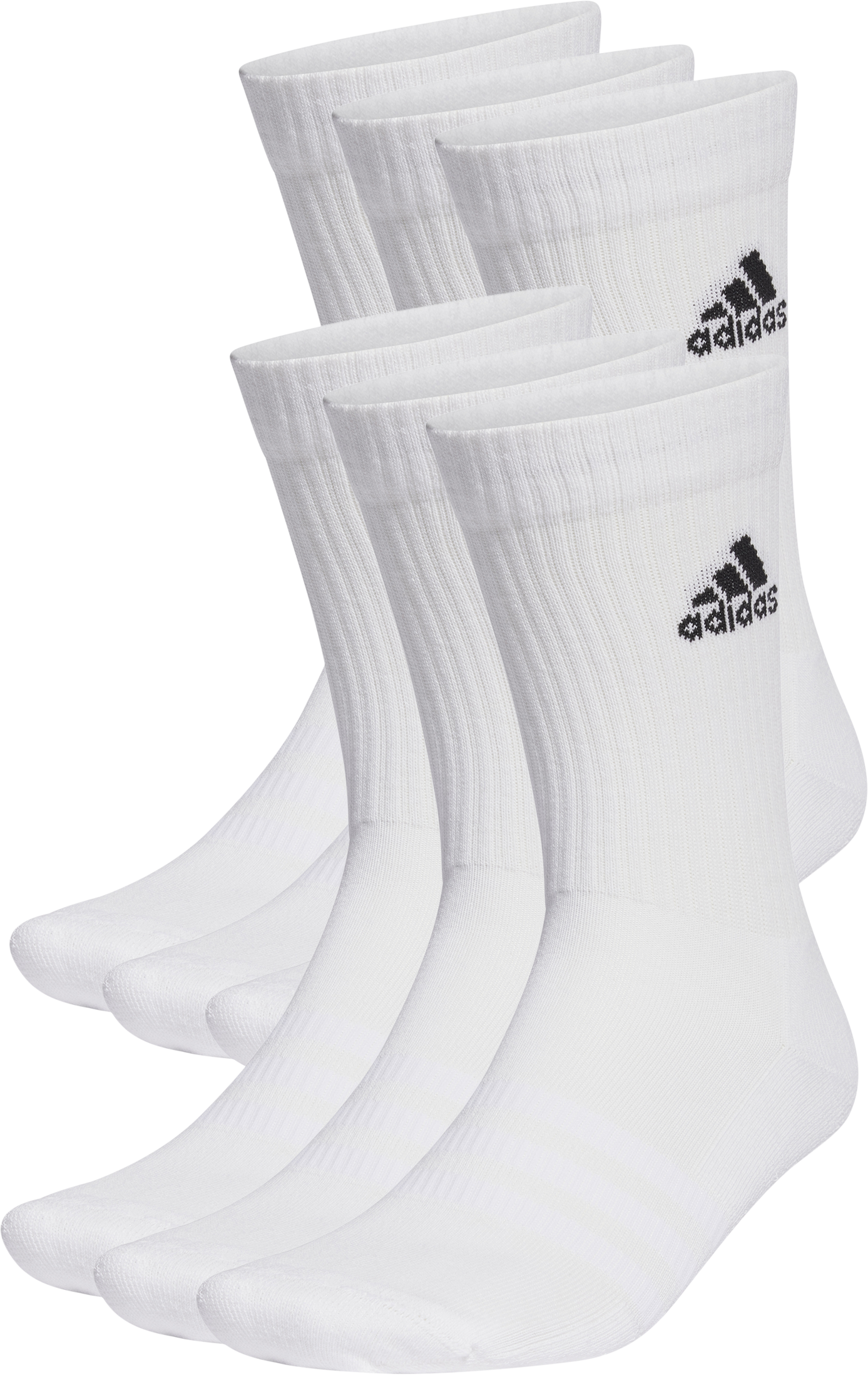 adidas Cush Crew 6er Pack Socken Weiß