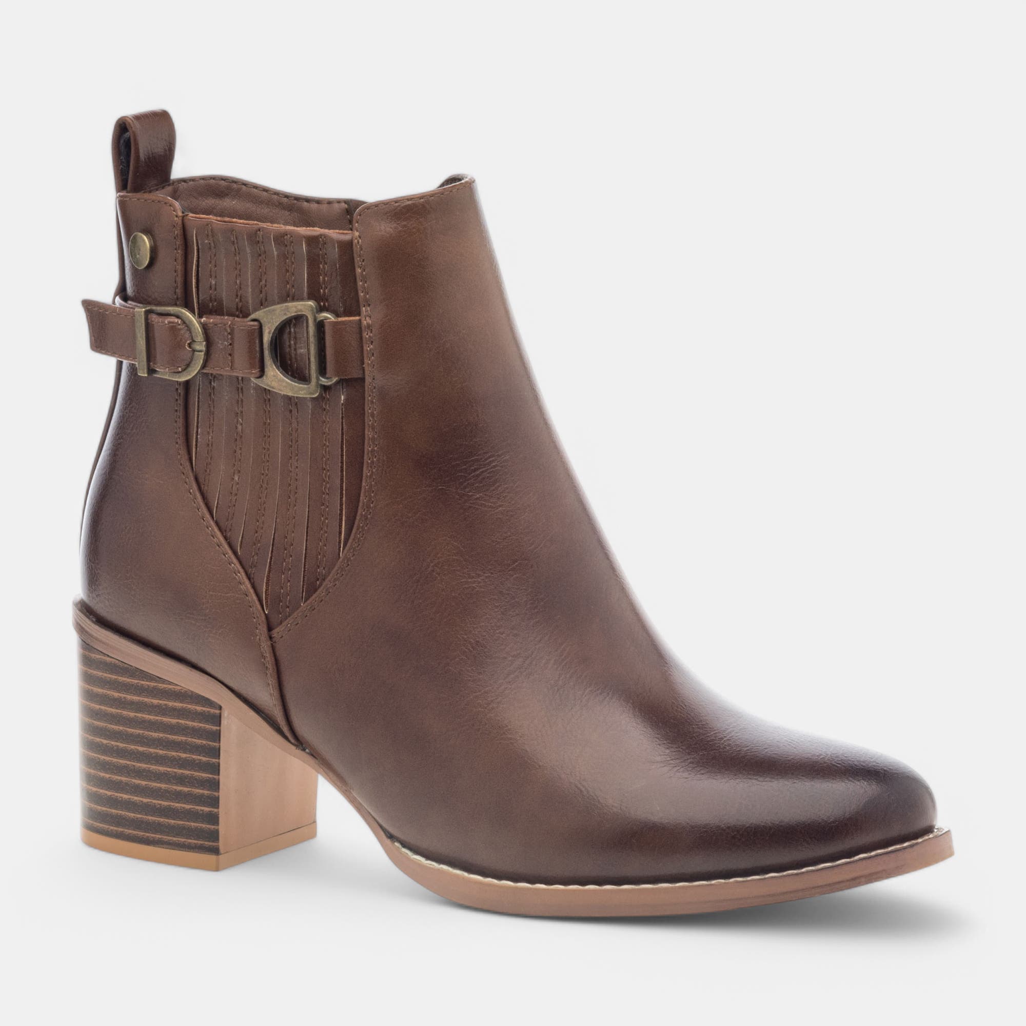 Bottines à talon Femme cognac