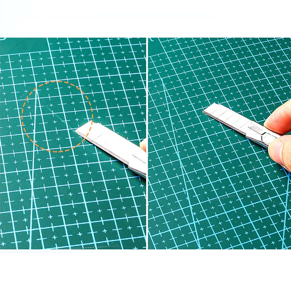 Selbstheilende A3 Schneidematte Skalierte PVC Bastel Unterlage - Grün