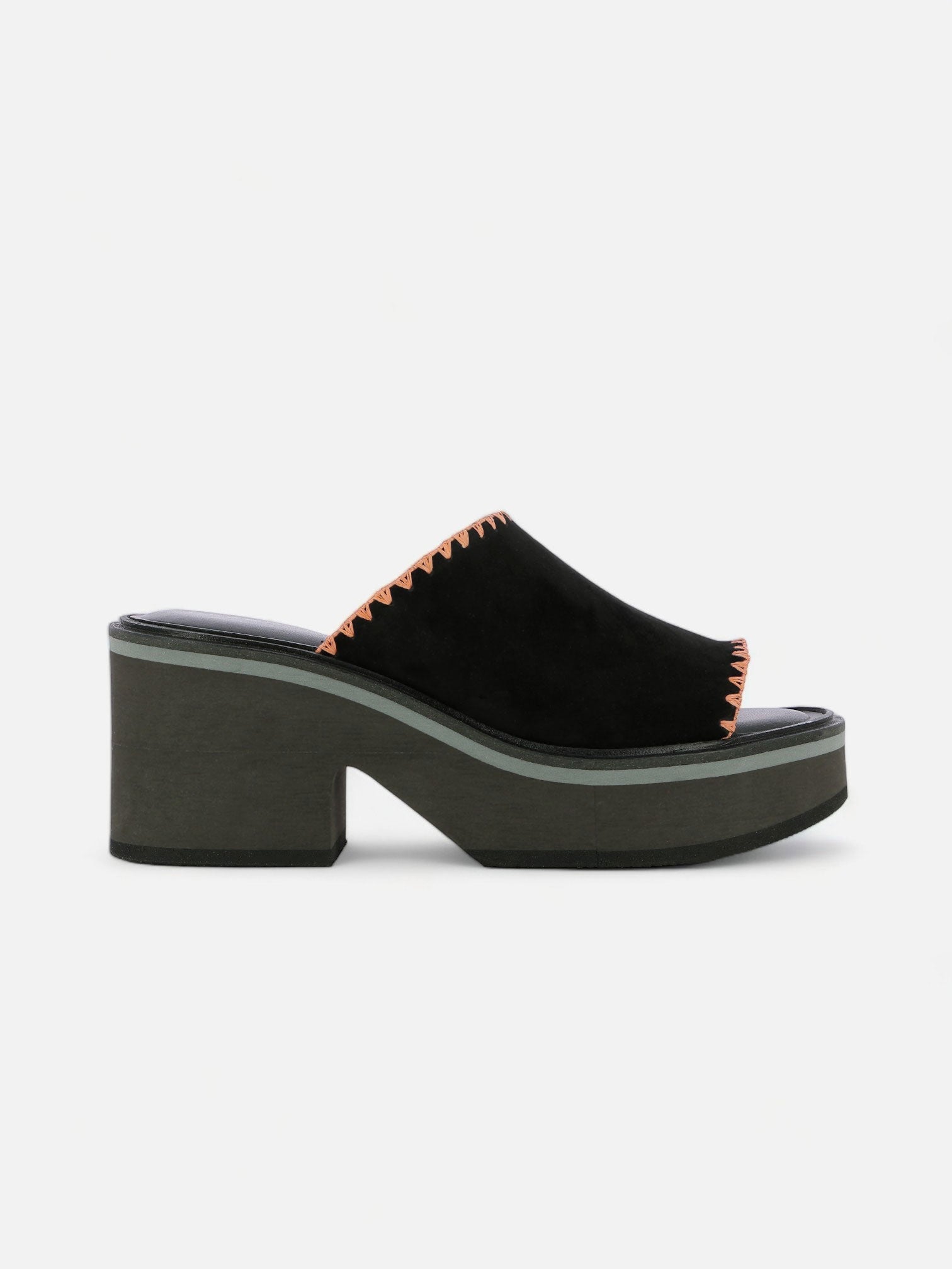 MULES - CESSY mules, suede and raffia black
