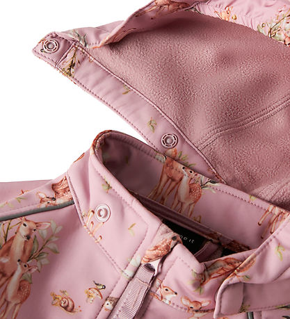 Name It Softshelldragt m. Fleece - NmfAlfa08 - Mauve Shadows/WOO