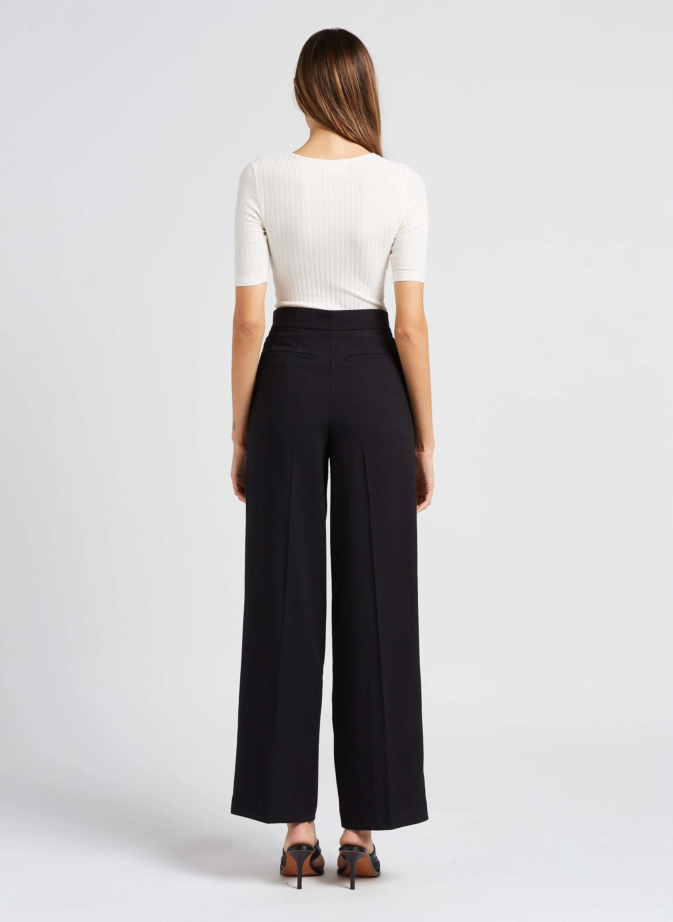 EDWIN - Pantalon large taille haute | Noir