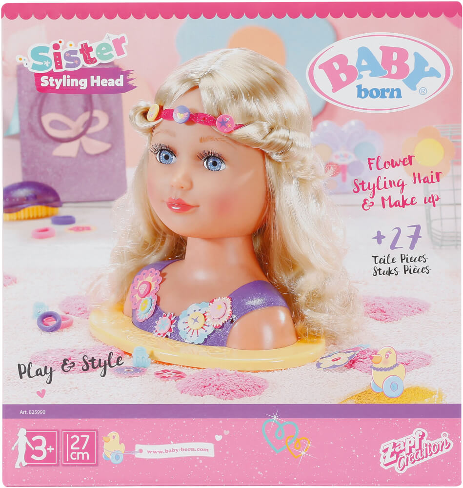 Zapf BABY born Sister Styling Head