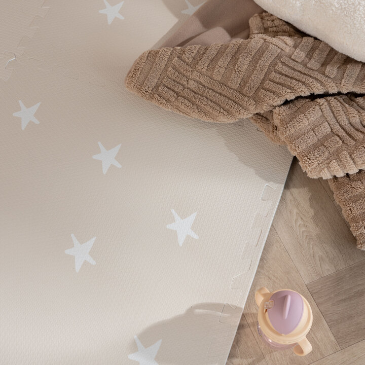 Foam puzzelmat - Alfie Stars Grijs/Beige
