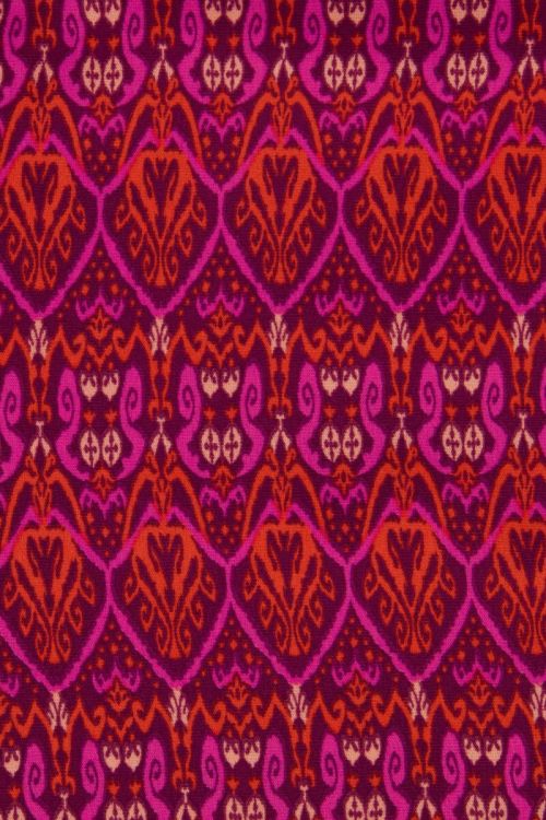 Rode wikkeljurk met aztec print
