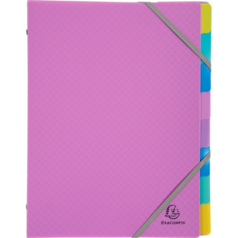Trieur plastique Forever Young Exacompta 8 divisions couleurs assorties