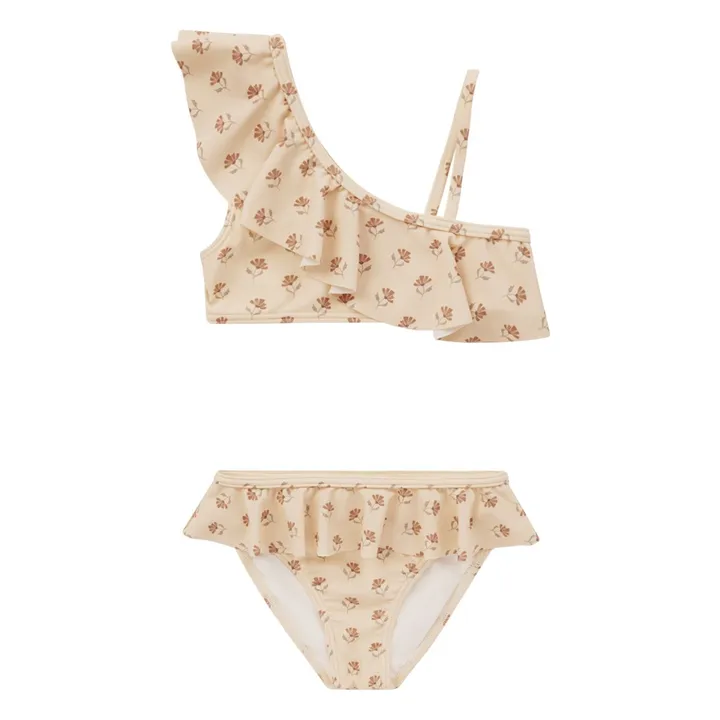 Rylee + Cru Maillot 2 Pièces Fleuri | Blanc cassé