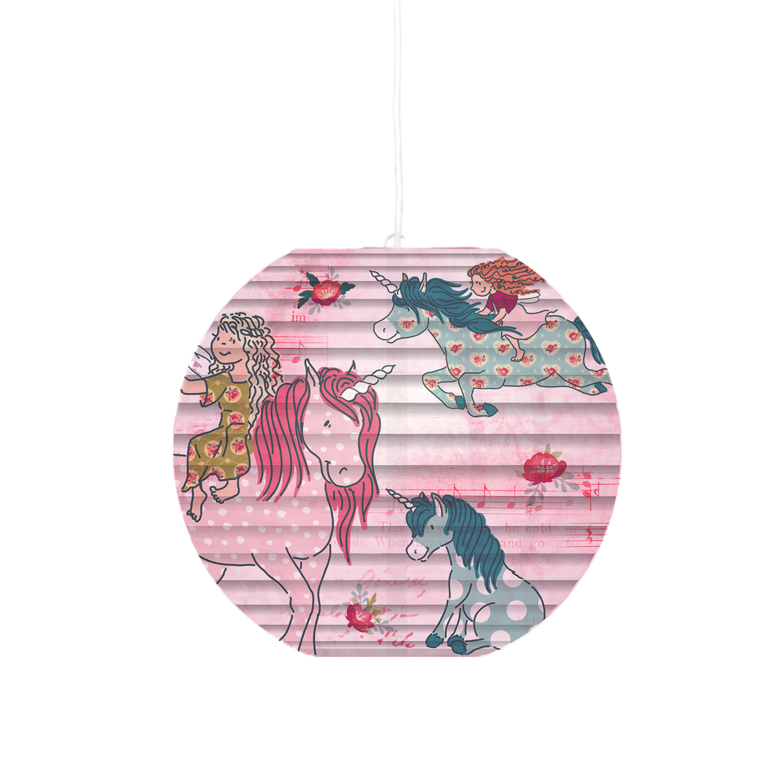 Japanballon Einhorn - bunt - Ø 40 cm