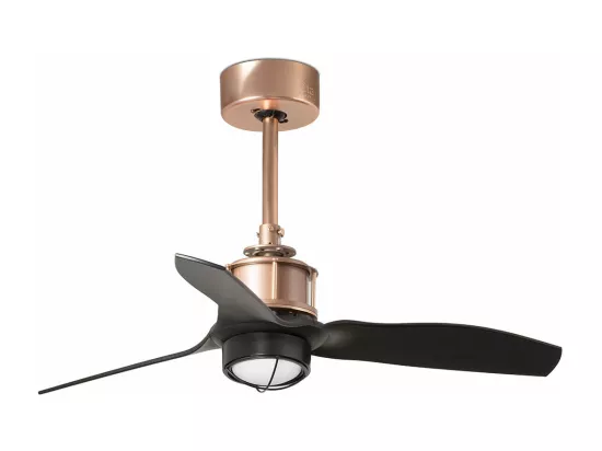 JUST FAN XS LED Ventilateur de plafond cuivre/noir 81cm