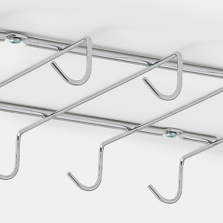 Support à fixer pour tasses Datil GoodHome L. 26,4 cm acier